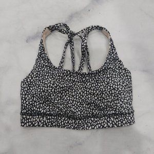 Lululemon Energy Bra Miss Mosaic Black